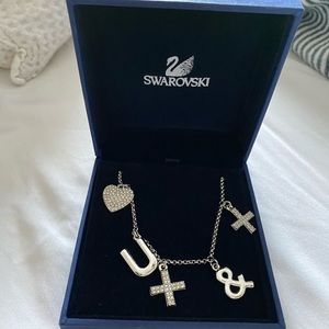 Swarovski Charm Necklace - Love You More and More